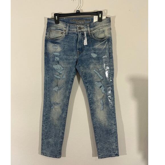 NWT American Eagle Men's Next Level Flex Skinny Destroyed Jeans Size 31x30 - Picture 2 of 15